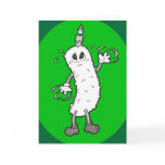 Dancing Birthday Party Pickle with Candle Cards