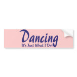Dancing/ Blue Bumper Stickers