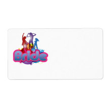dancing blue pink bride to be future mrs gifts shipping labels