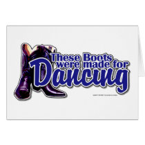 Dancing Boots Greeting Card