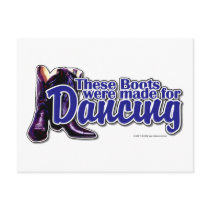 Dancing Boots Postcard