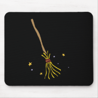 Dancing Broom Mouse Pad