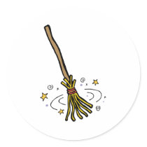 Dancing Broom stickers