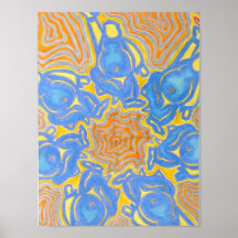 'Dancing Buddhas' Poster