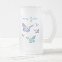 Dancing Butterflies, Happy Birthday mugs