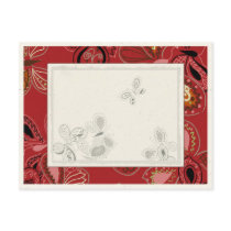 Dancing Butterfly in Red postcards by HoodiesCollection Dancing Butterfly in Red postcards