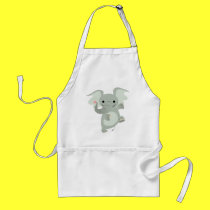 Dancing Cartoon Elephant  Cooking Apron