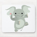 Dancing Cartoon Elephant  Mousepad