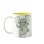 Dancing Cartoon Elephant  Mug