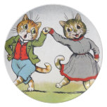 Dancing Cats plates