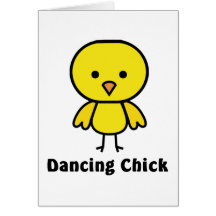 Dancing Chick Card