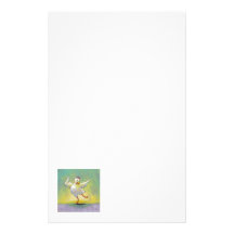 Dancing chicken fun art cute colorful happy dancer stationery design
