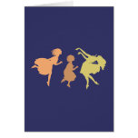 dancing children dancing children greeting card