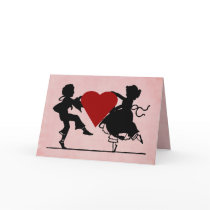 Dancing Children Valentine Card