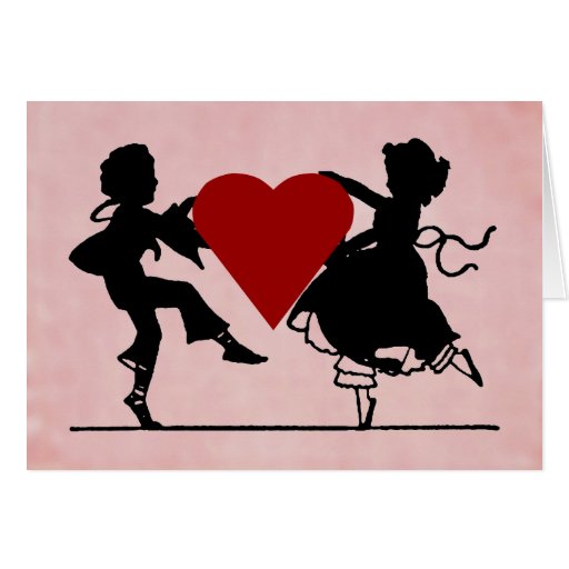 Dancing Children Valentine Card Zazzle