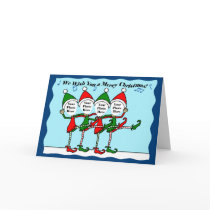 Dancing Christmas Elves cards