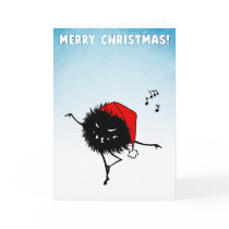 Dancing Christmas Evil Bug cards