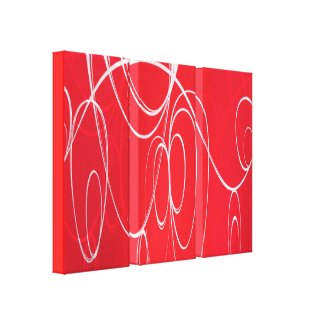Dancing circles canvas print