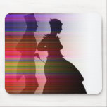 dancing couple in sillouette mousepads