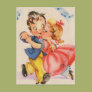 Dancing Couple Postcard Dancing Couple Postcard