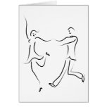 Dancing Couple Sketch Card