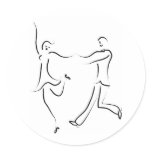 Dancing Couple Sketch stickers