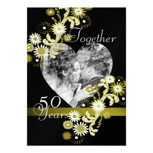 Dancing Daisies/ 50th Anniversary Invites
