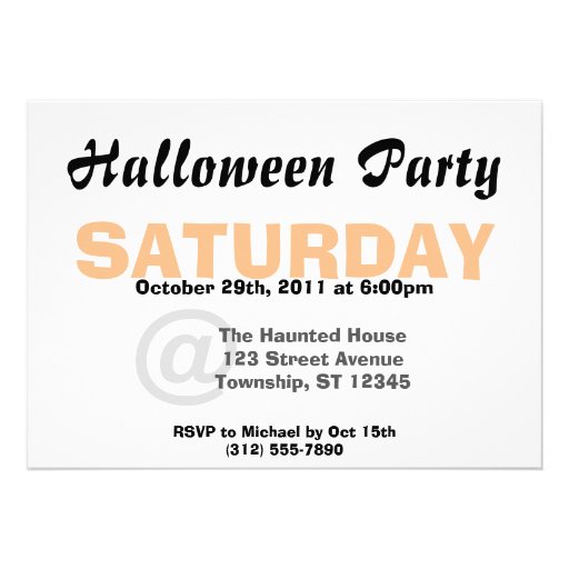 Dancing Disco Ghosts Halloween Party Invitations