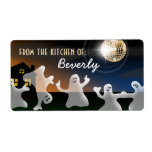 Dancing Disco Ghosts - Kitchen Baking Labels