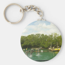 Dancing Dolphins in Miami Key Chain