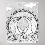 Dancing Dolphins Poster