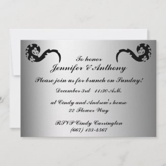 Dancing Dragon Wedding Brunch invitation