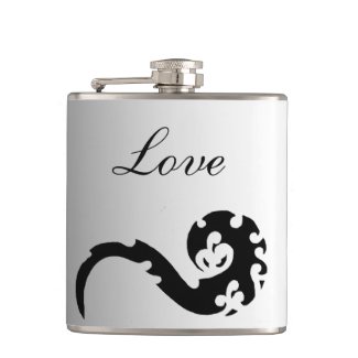 Dancing Dragon Wedding Love Hip Flask