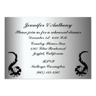 Dancing Dragon Wedding Rehearsal Dinner 5x7 Paper Invitation Card