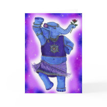 Dancing Elephant Greeting Card