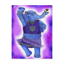 Dancing Elephant Postcards by MysticDanceCompany Dancing Elephant Postcards