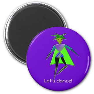 Dancing elf magnet magnet