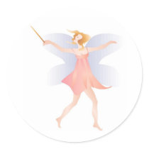 Dancing Fairy with Magic Wand stickers