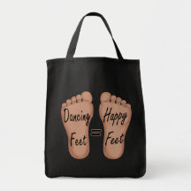 Dancing Feet Are Happy Feet Canvas Bag