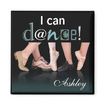 "Dancing Feet" - Choreographer, Dancer, Instructor Refrigerator Magnet