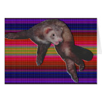 Dancing Ferret Greeting Cards