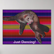 Dancing Ferret Print