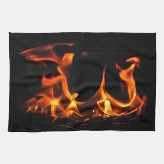 Dancing Fire Kitchen Towel