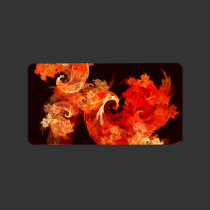 Dancing Firebirds Abstract Art labels