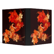 Dancing Firebirds Abstract Art Binder