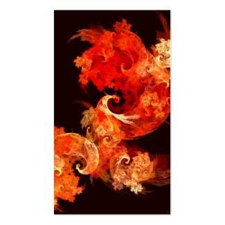 Dancing Firebirds Abstract Art Business Card