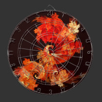 Dancing Firebirds Abstract Art dartboards