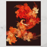 Dancing Firebirds Abstract Art Flyer