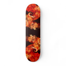 Dancing Firebirds Abstract Art Skateboard