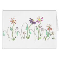 Dancing Flower Card cards